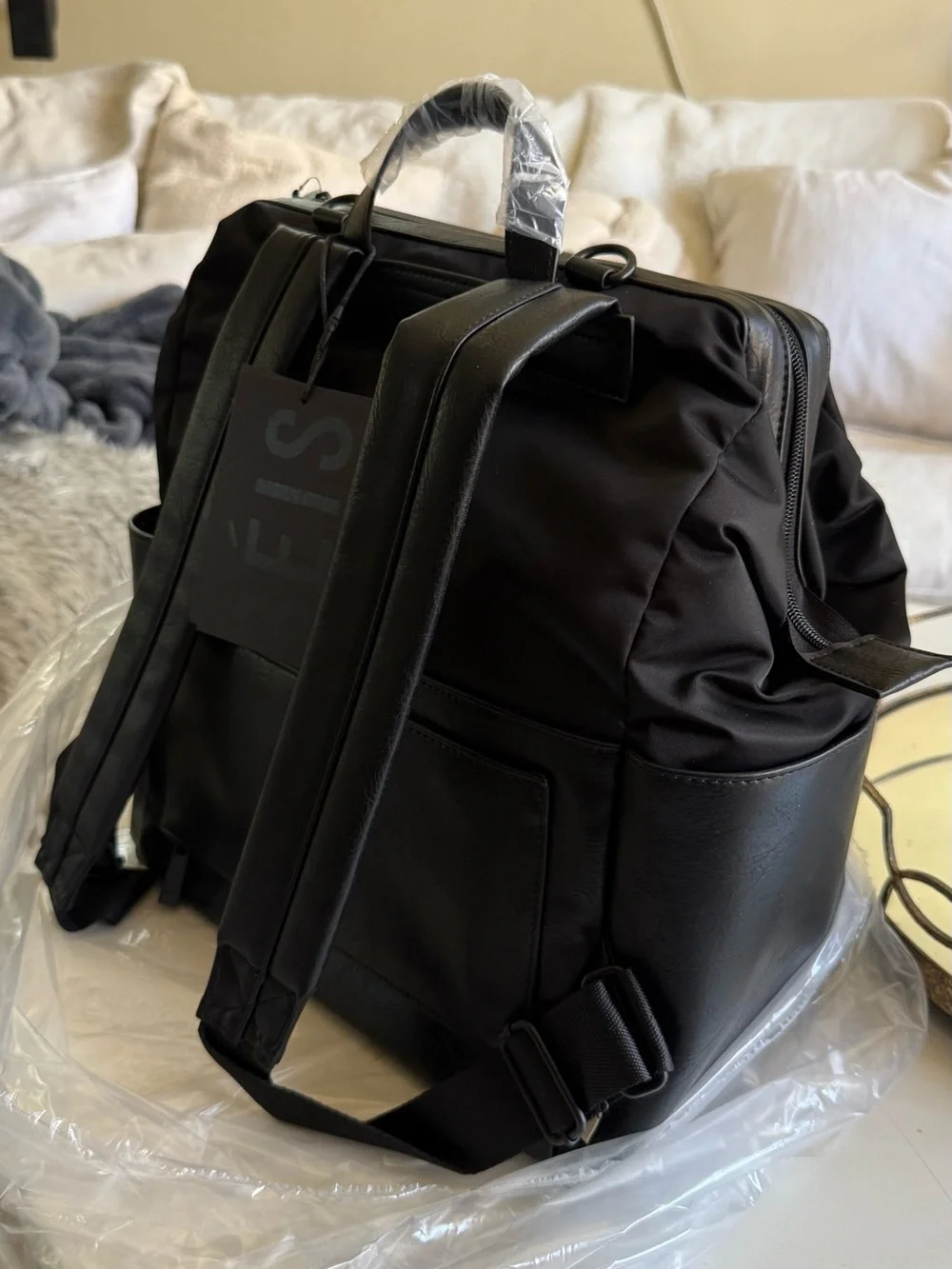 BEIS Black Diaper Bag Backpack